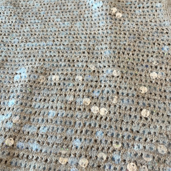 Madewell | Sequin Wool Blend Sweater Vest | Stone | Women’s XL - Picture 2 of 6